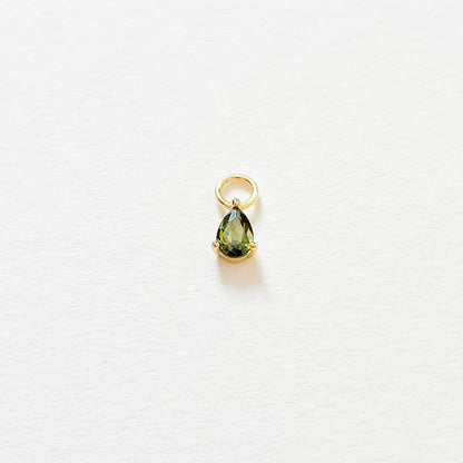 Drop Earring Charm Olive Green