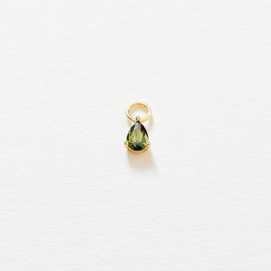 Drop Earring Charm Olive Green