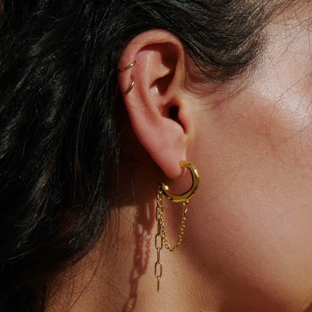 hoop earrings mit necklace gold huggie hoops kleine hoop earrings mit necklace