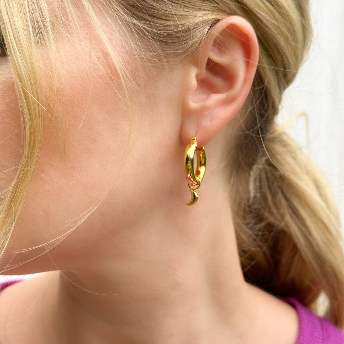 crescent moon charm mond anhaenger fuer hoop earrings anhaenger charms