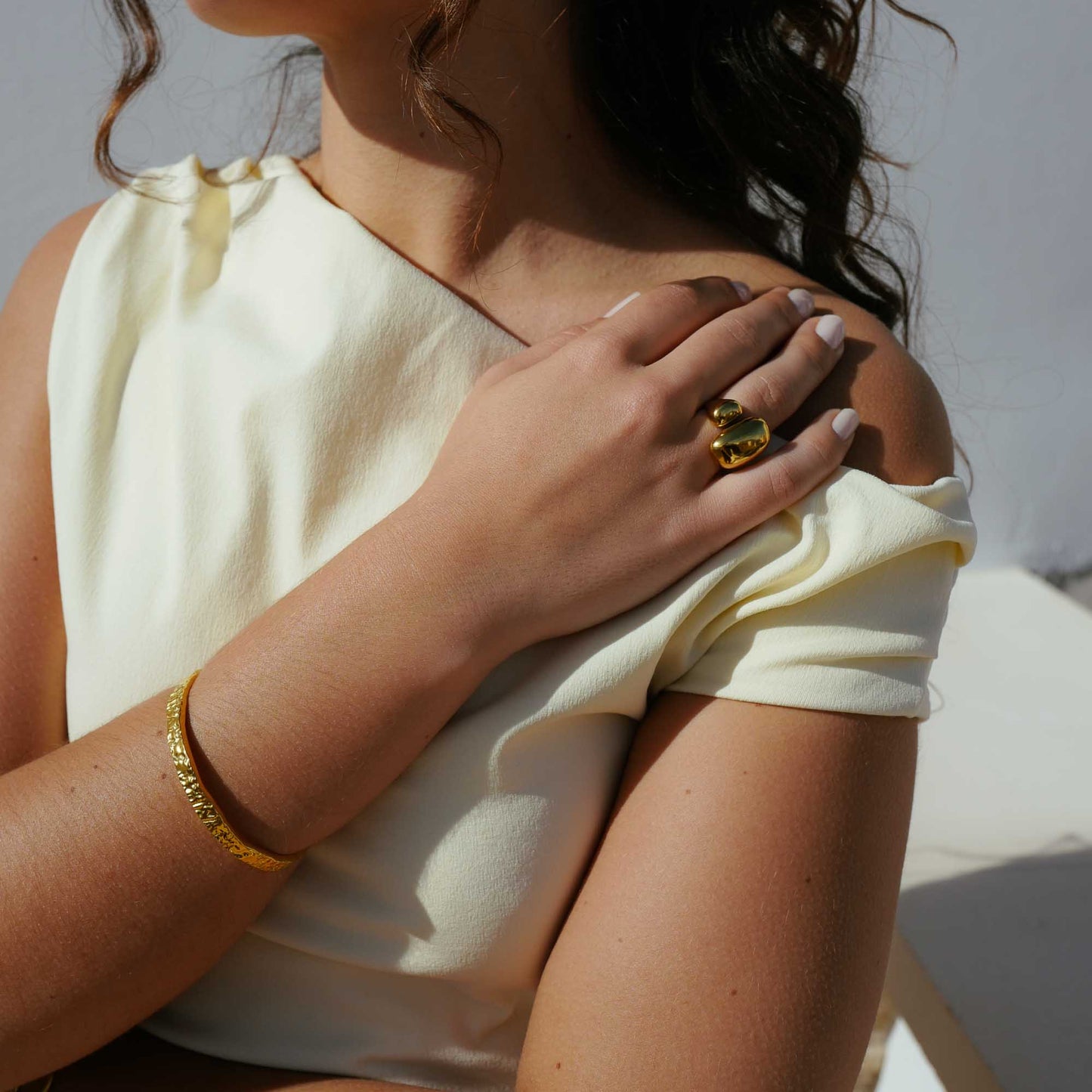 RIVA Verstellbarer Ring Gold 