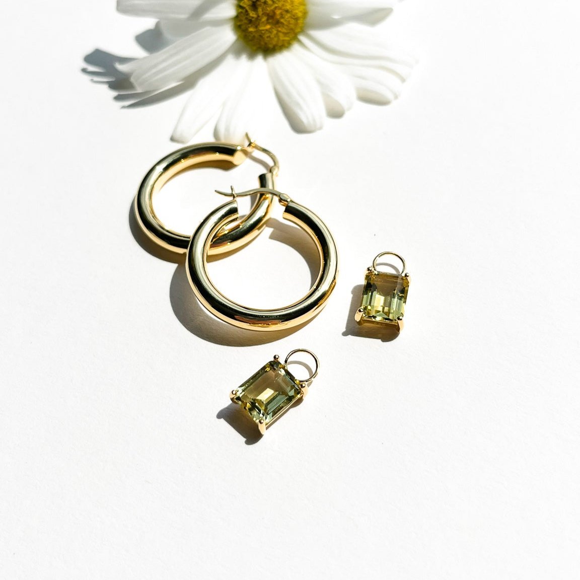 Yellow Topaz Earring Charms Bea (Set: 2 Pieces) – Studio Nonna