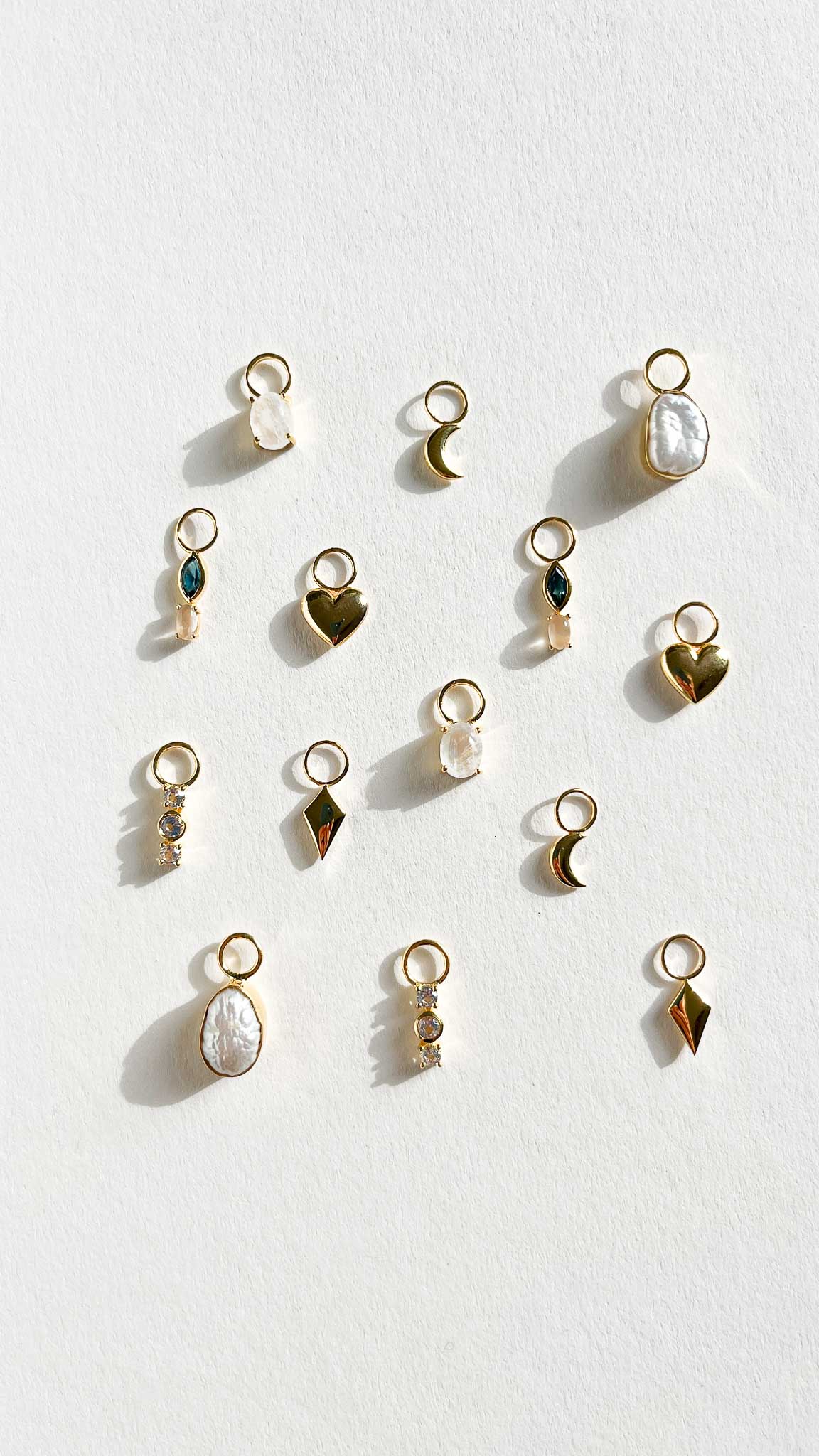 earring charms gold vermeil studio nonna