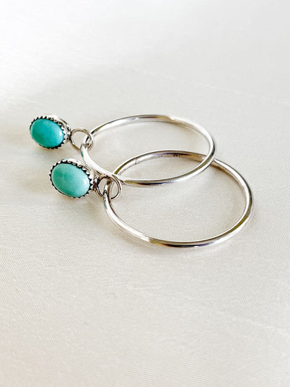 TURQUOISE HOOPS MAI