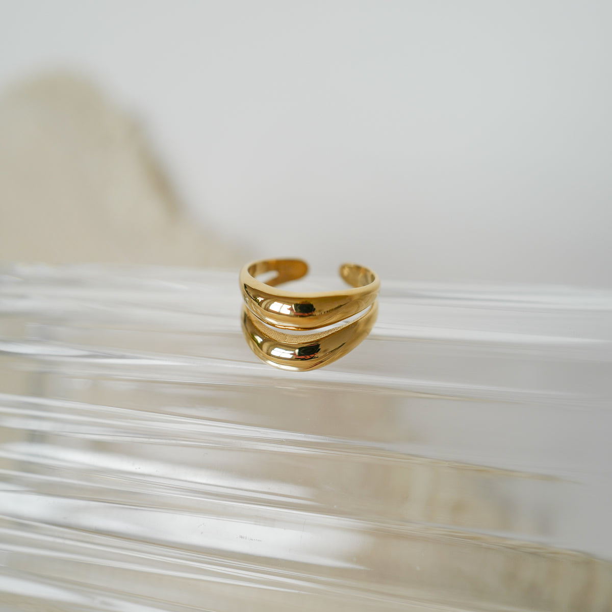 eldestahl ring gold groessenverstellbar