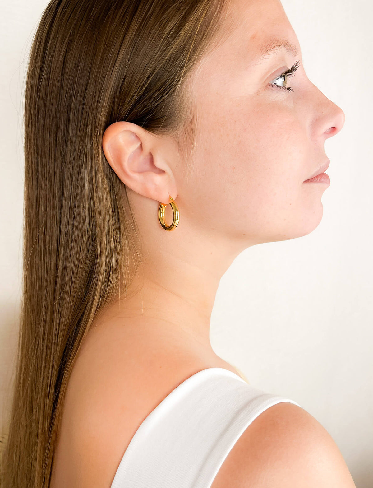 gold hoop earrings