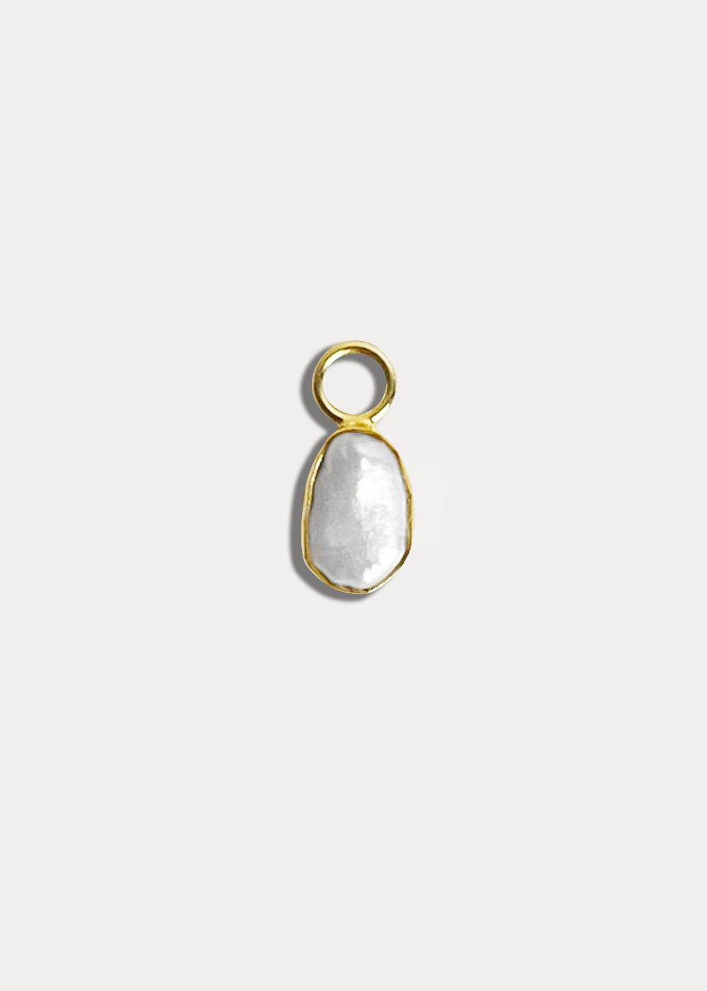gold vermeil earring charms pearl earring charms necklace earrings for hoop earrings