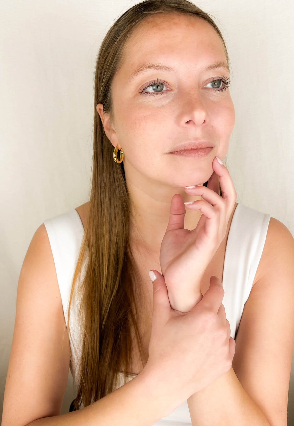 goldene hoop earrings silver vergoldet vermeil