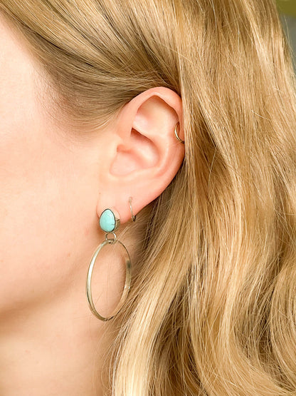 TURQUOISE HOOPS MITENA