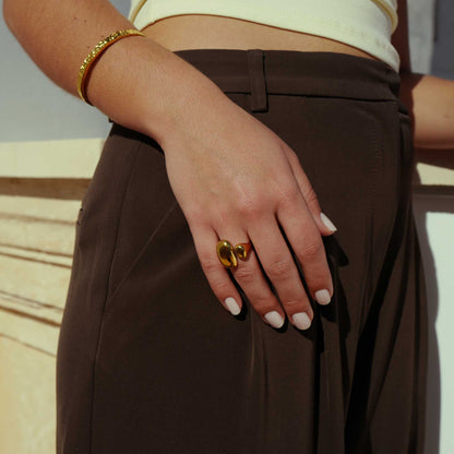 RIVA Verstellbarer Ring Gold 