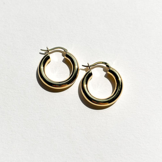 SMALL GOLD VERMEIL HOOPS MERYL