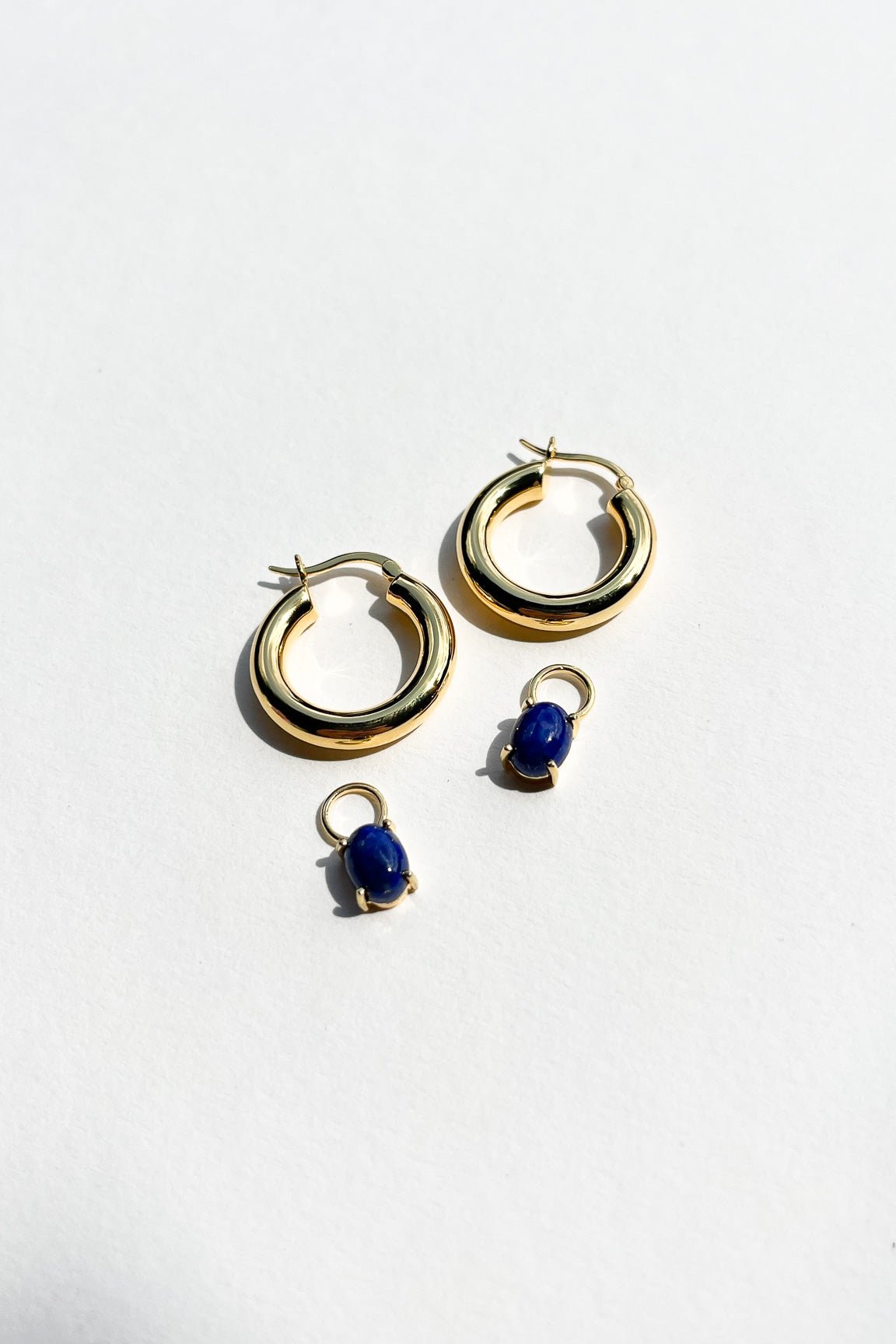 lapis lazuli earring charms earrings for hoop earrings