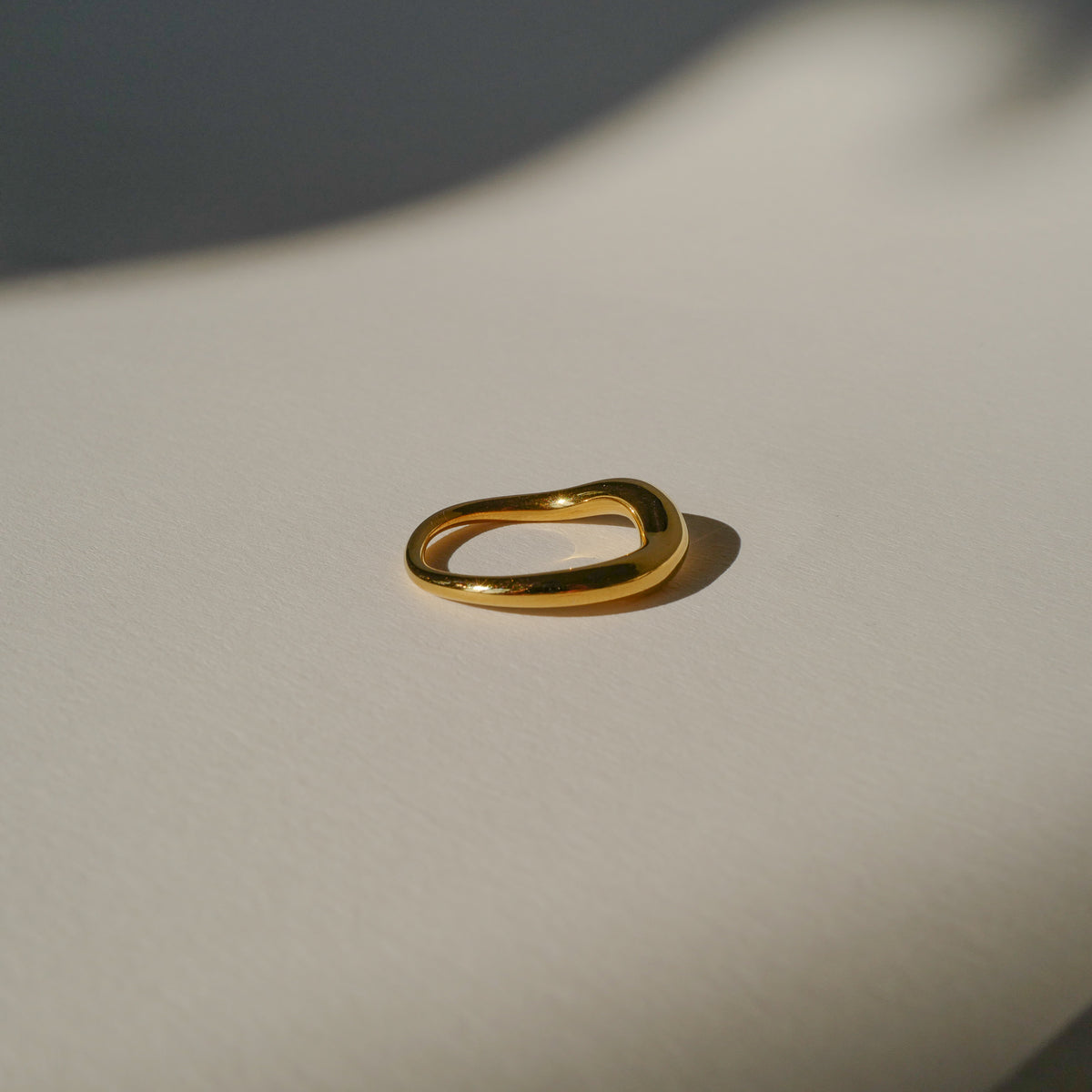 minimalistic non tarnish ring stainless steel ring gold
