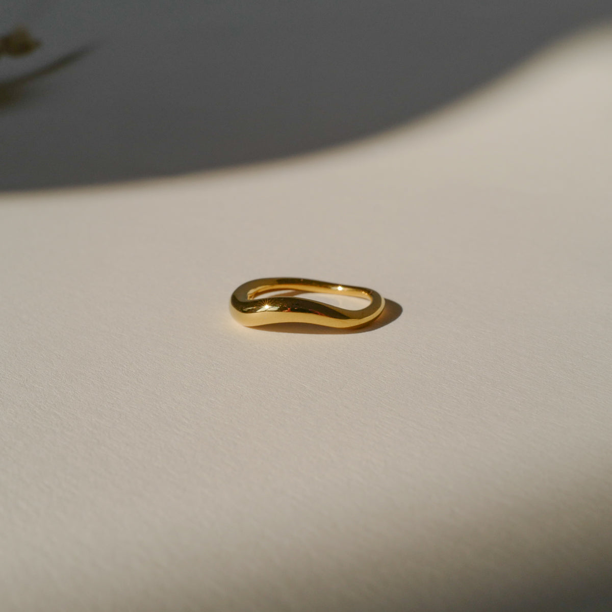 minimalistic non tarnish ring stainless steel ring gold