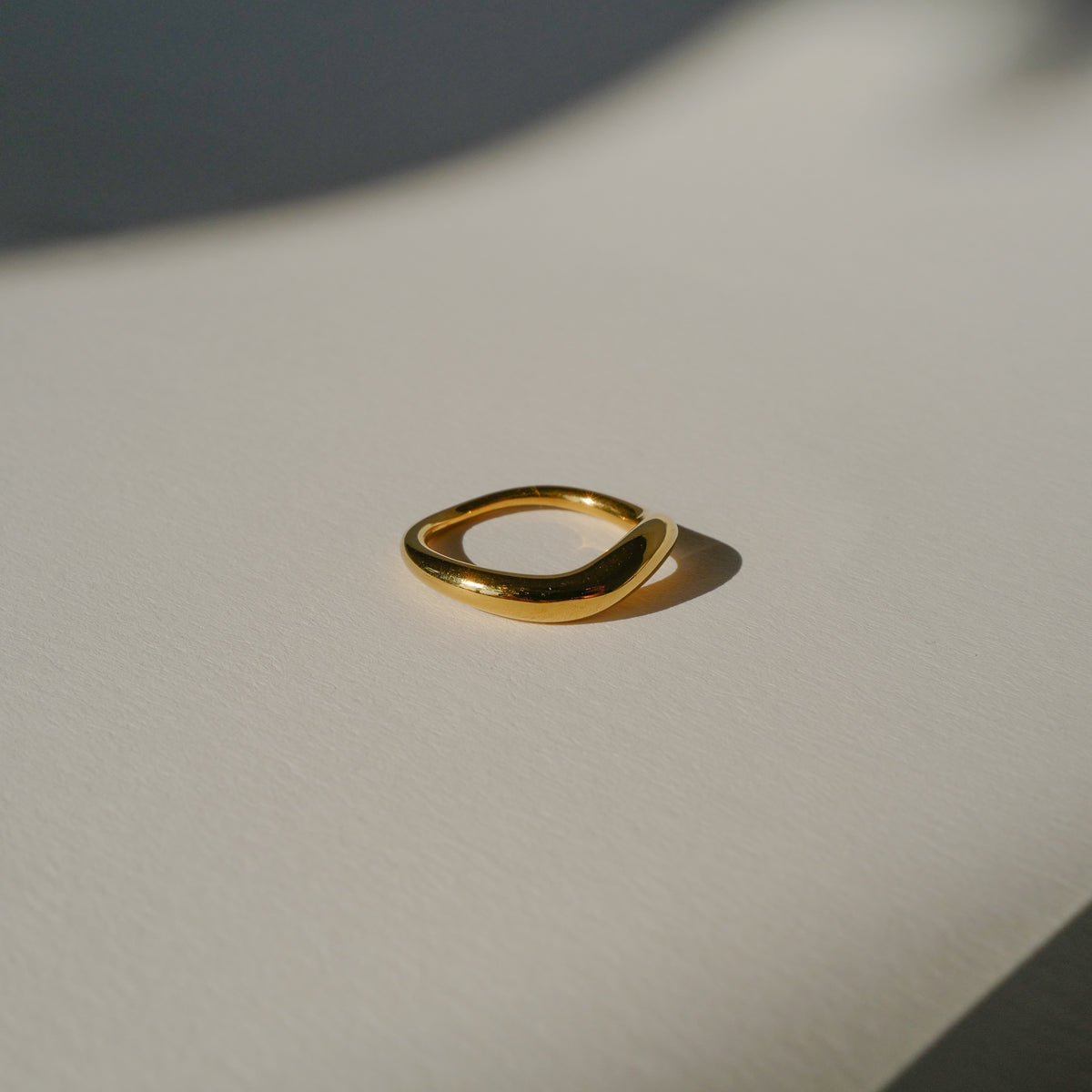 minimalistic non tarnish ring stainless steel ring gold