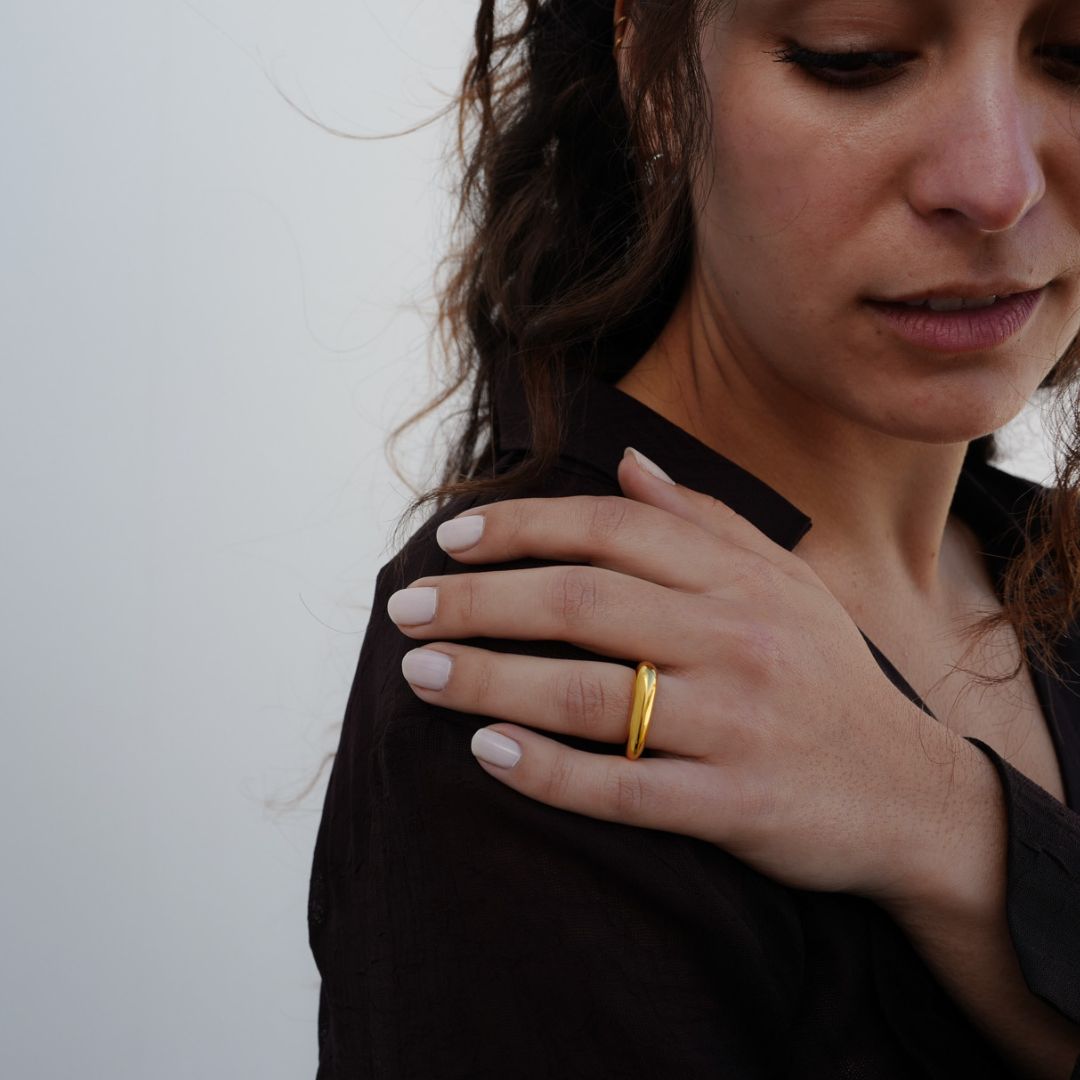 minimalistic ring gold