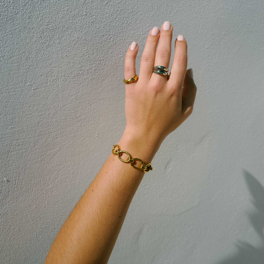 MILA Verstellbarer Ring Silber 