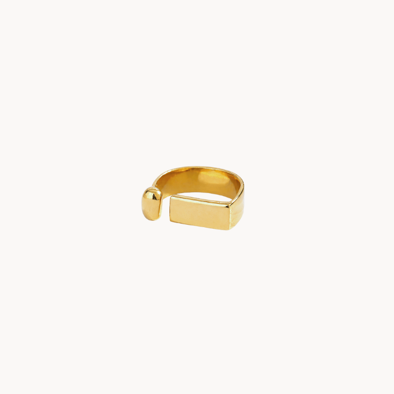 gold wave ring adjustable waterproof ring