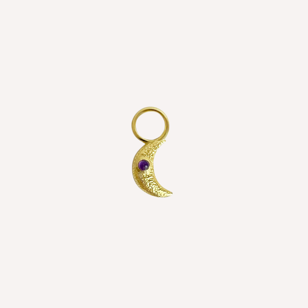 mond charm hoop earrings anhaenger mond