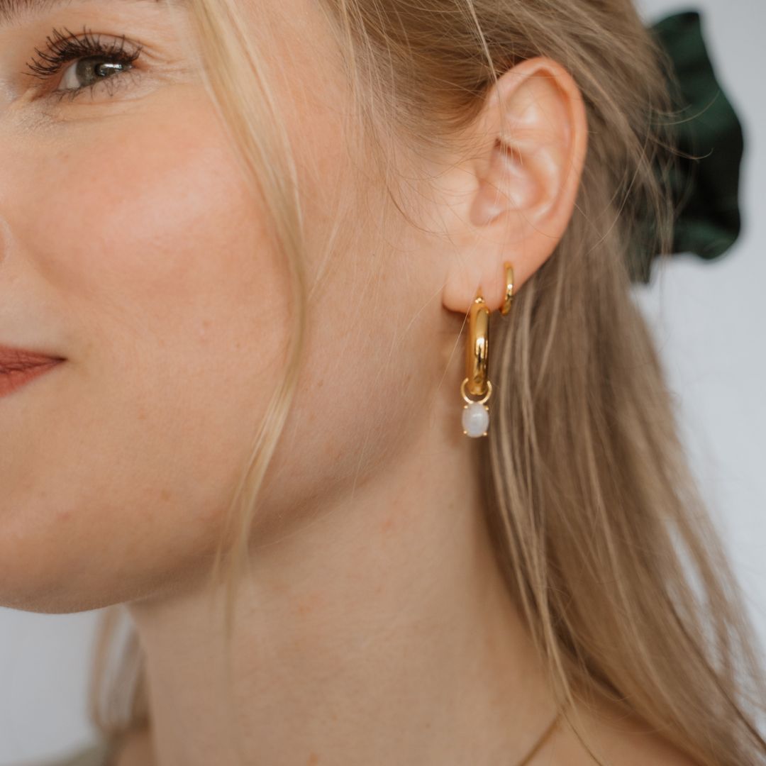 moonstone anhaenger fuer hoop earrings charms necklace