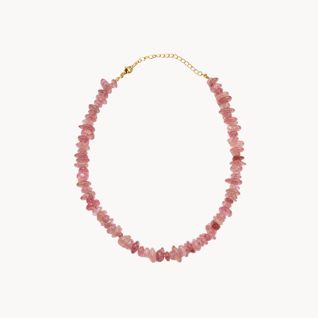 Strawberry Quartz Necklace ANGELA