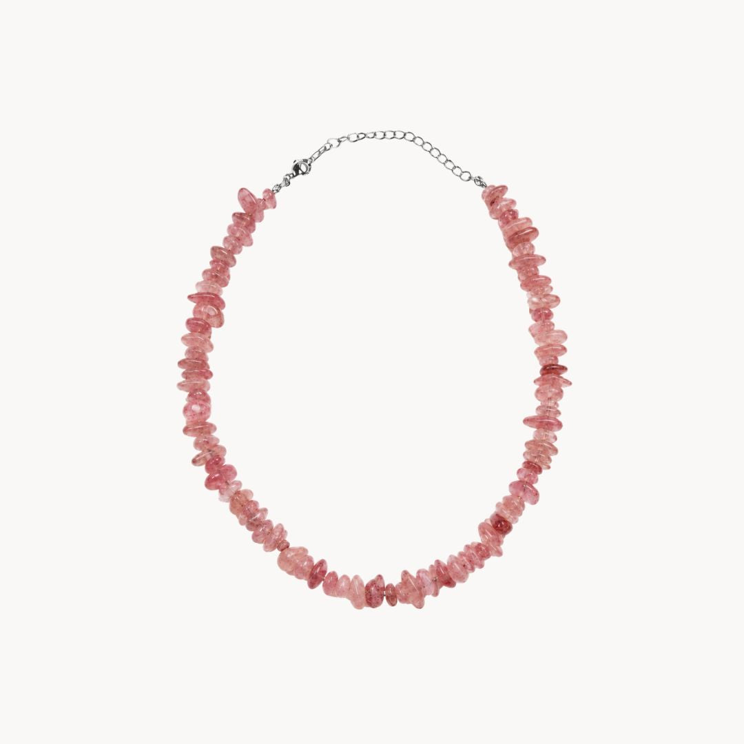 Strawberry Quartz Necklace ANGELA