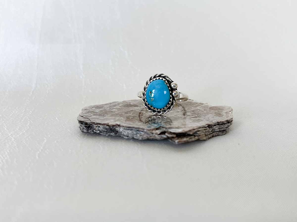 navajo tuerkis ring silver western ring