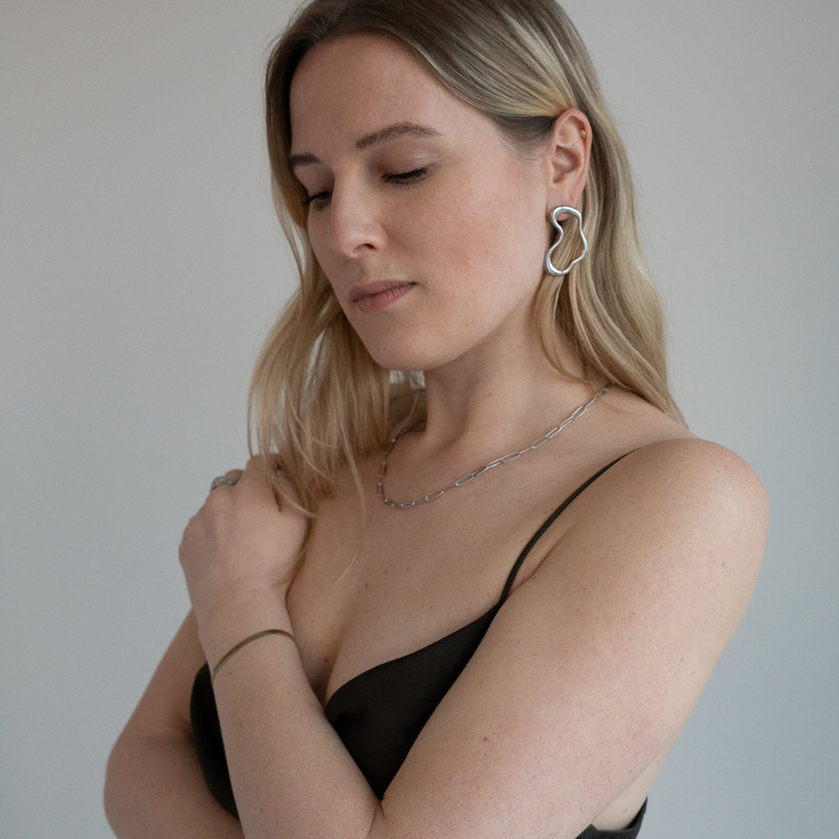 organische earrings gold minimalistische grosse earrings statement earrings