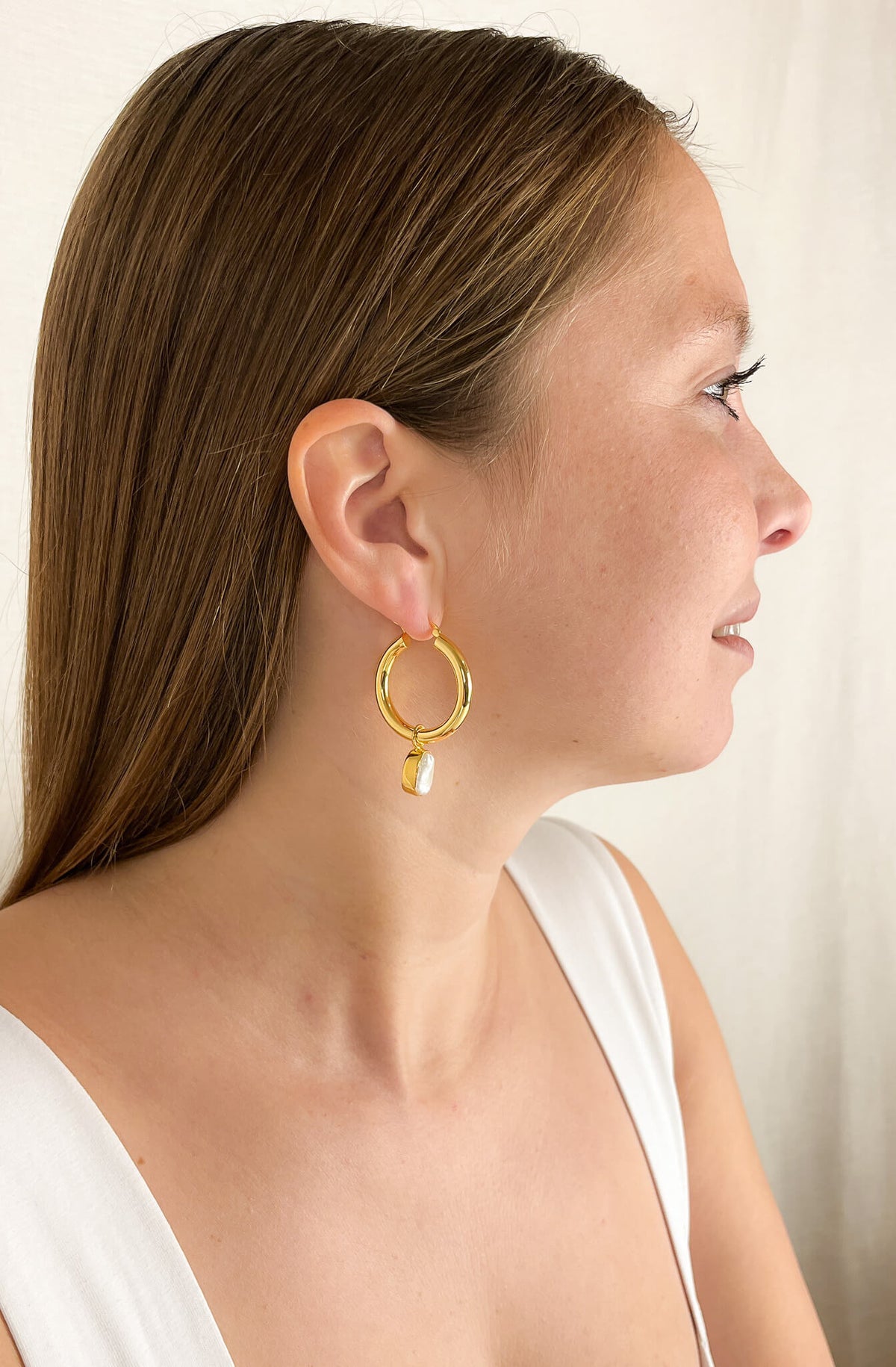 pearls charms pearls anhaenger fuer ohhringe gold necklace hoop earrings
