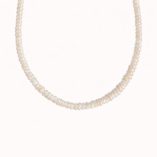 Real Freshwater Pearl Necklace (Gold)