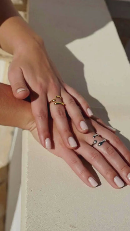 RIVA Verstellbarer Ring Silber 