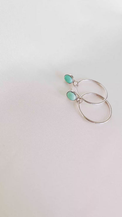 TURQUOISE HOOPS MAI