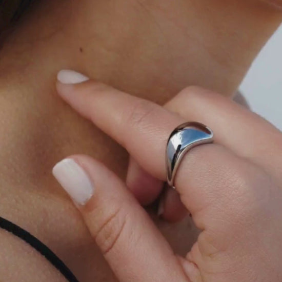 silver ring danish design ring