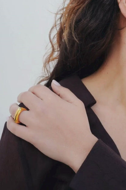 RIVA Verstellbarer Ring Gold 