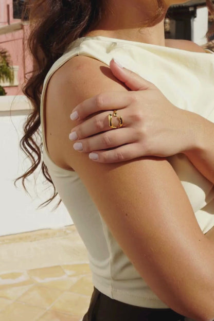 RIVA Verstellbarer Ring Gold 