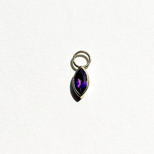 MARQUISE AMETHYST CHARM LUNA