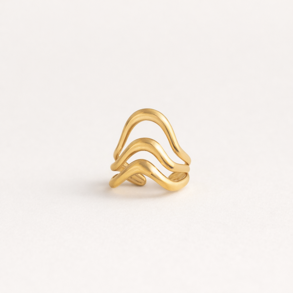 Verstellbarer Ring Silber MARINA