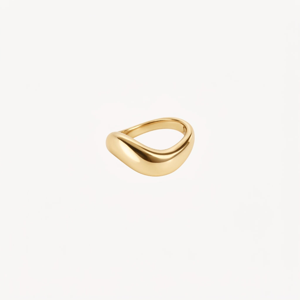 Organischer Ring Silber MATI