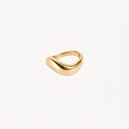 Organischer Ring Silber MATI
