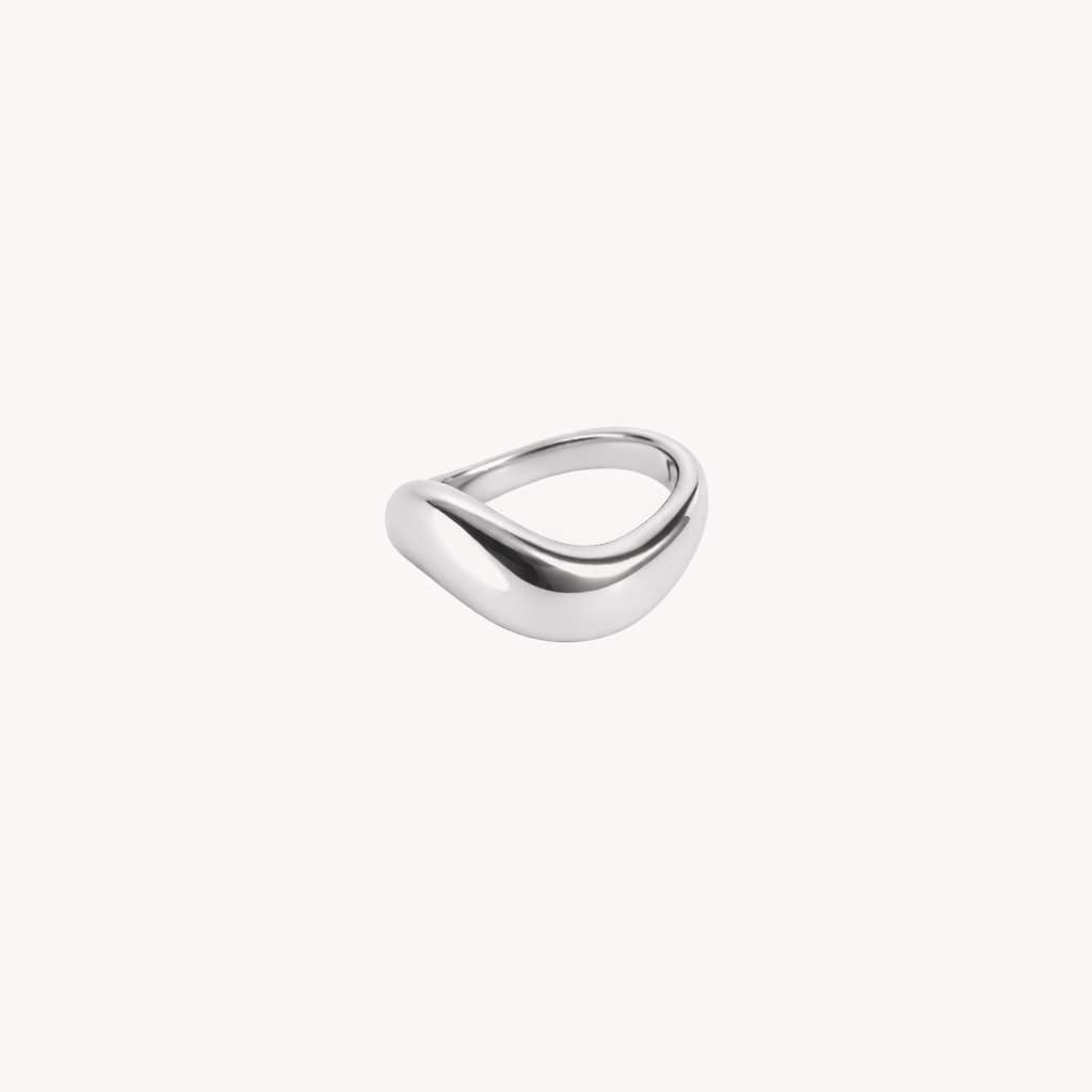 ring silver freeform berlin style ring
