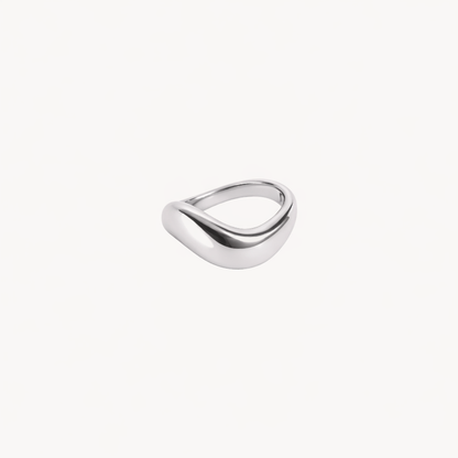 ring silver freeform berlin style ring