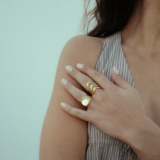 Wave Ring Gold JOANA