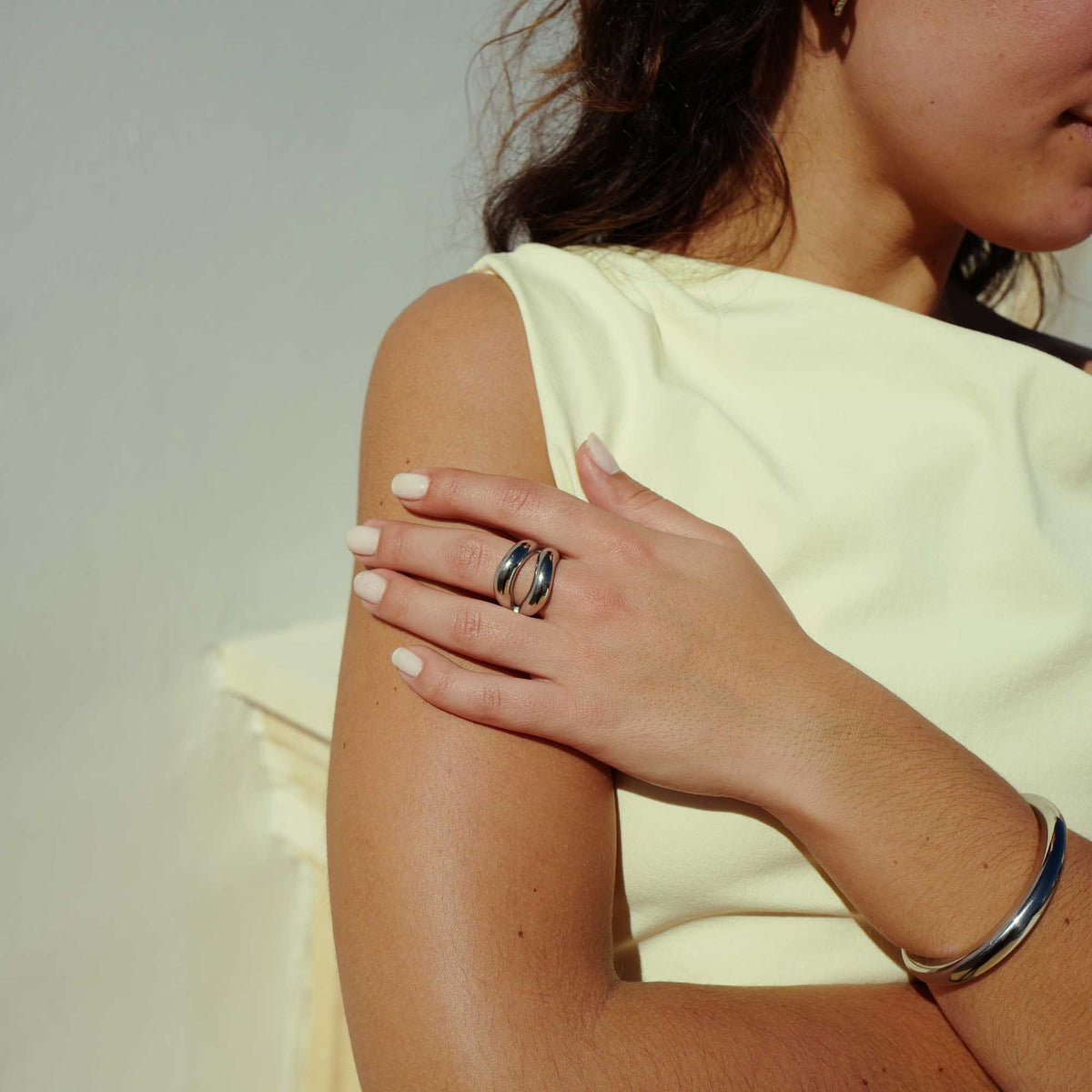 gold wave ring adjustable waterproof ring