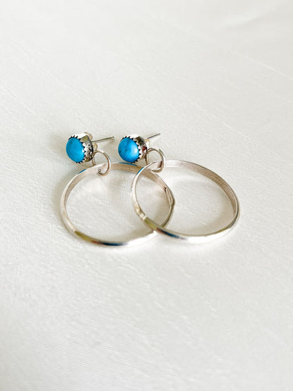 SMALL TURQUOISE HOOPS NASCHA