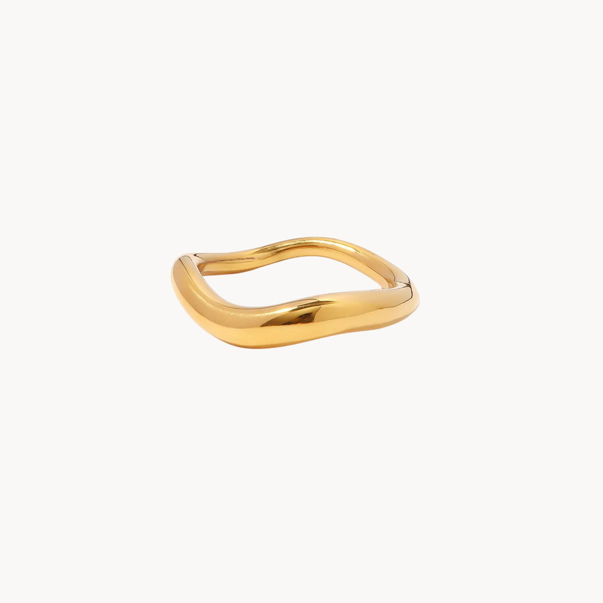 gold wave ring adjustable waterproof ring