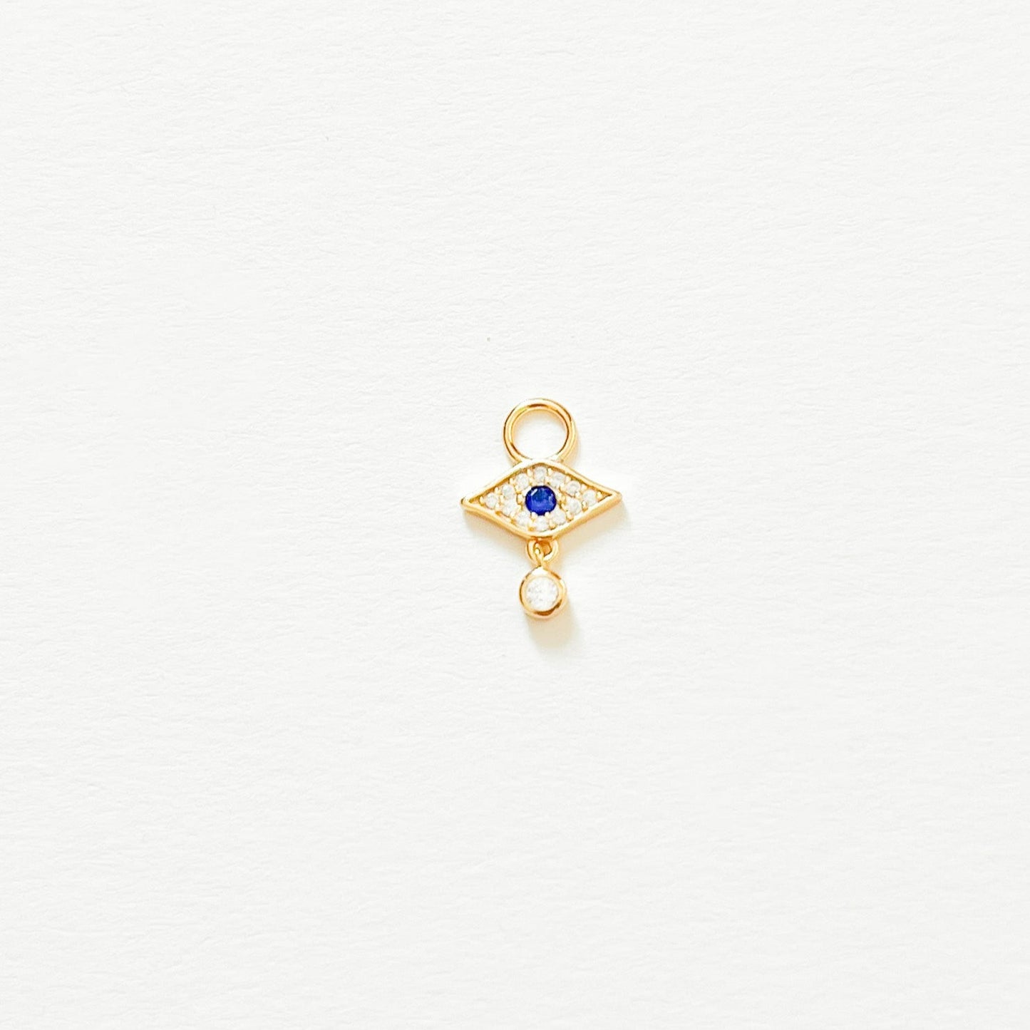 Earring Charm Gold Diamond Eye