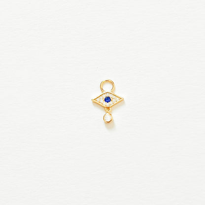 Earring Charm Gold Diamond Eye