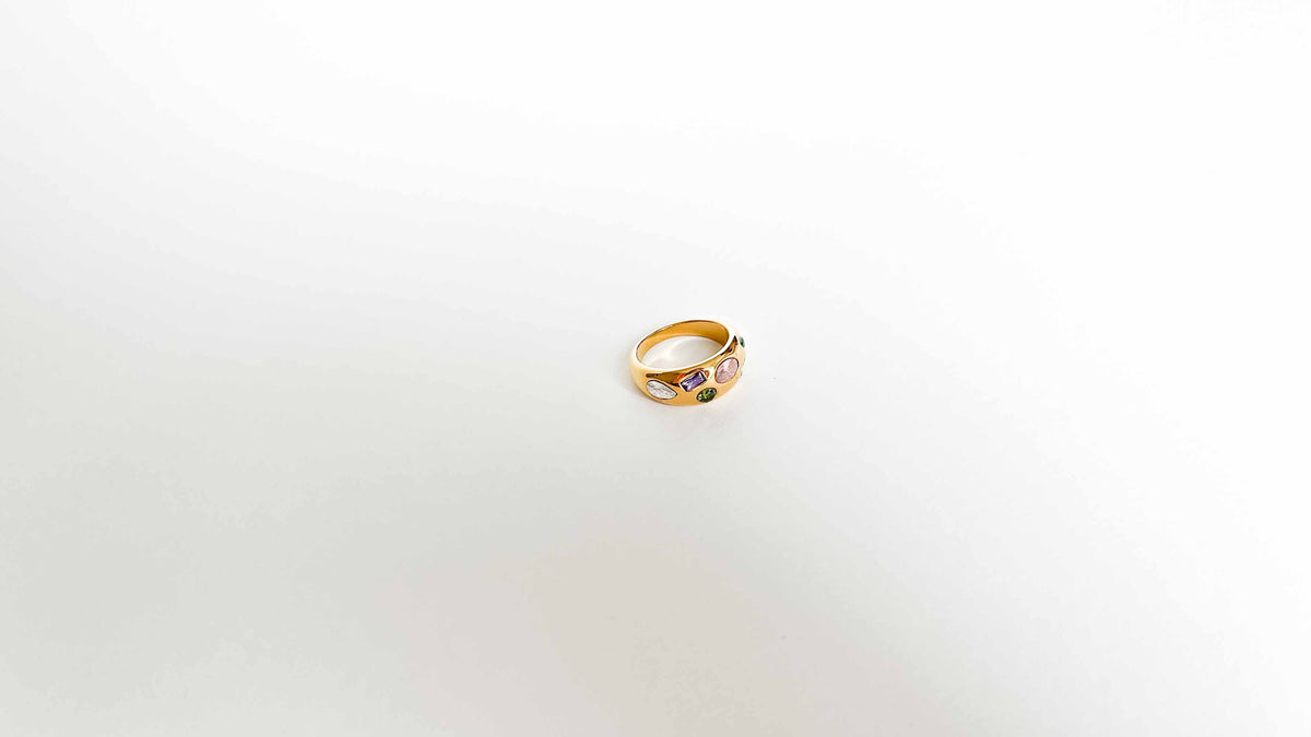 wasserfester edelstahlring non tarnish ring gold