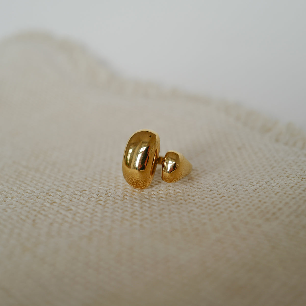 wasserfester ring gold minimalistisch