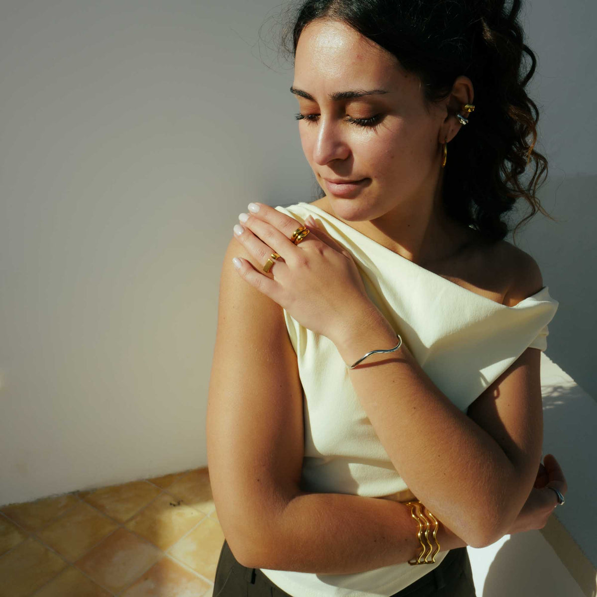 waterproof ring gold scandi design